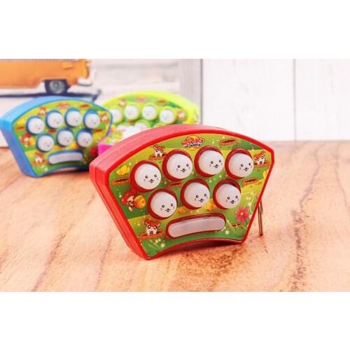 New Fun Mini Gopher Childrens Palm Hands-on Speed Game with Light Music Puzzle Kids Holiday Toy Gift