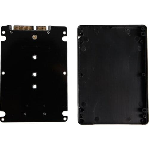 B+M Key Socket 2 M.2 (SATA) SSD to 2.5 SATA Adapter Card with Case New L4MD