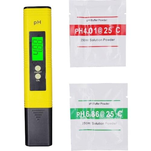 PH Meter 0.01 PH High Precision Water Quality Tester Pen with 0-14 PH Measurement Range Suitable for Aquarium Swimming Pool