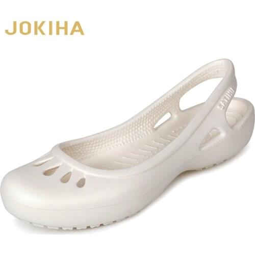 2019 Womens fashion Clog Shoes Sandals Sweet Cute Jelly Shoes Women Casual Sandals Garden Lady Beach Plastic Shoes W5-9