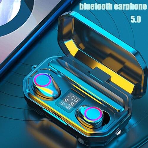 Tws Sport Wireless Headphones For All Phones Earbuds Bluetooth Earphone Waterproof Wireless Earphone 9D Noise Cancelling Headset
