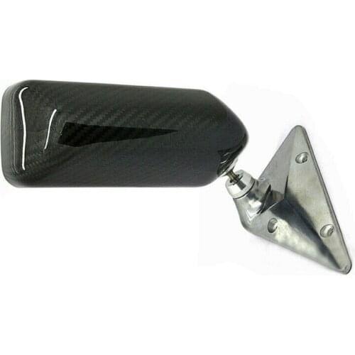 Universal F1 Style Side Mirrors Carbon Fiber Rearview Mirrors Blur Mirror Real Carbon Metal Bracket For All Cars