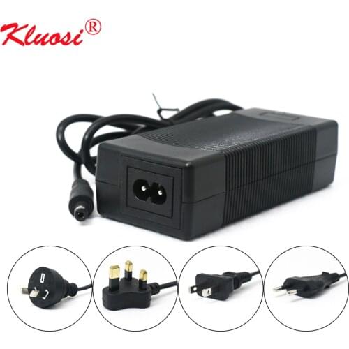 KLUOSI 4.2v 3A Li-ion Battery Pack Universal Charger EU US UK AU Plug AC 100V-240V DC5521 Wall Plug Type Power Supply Adapter