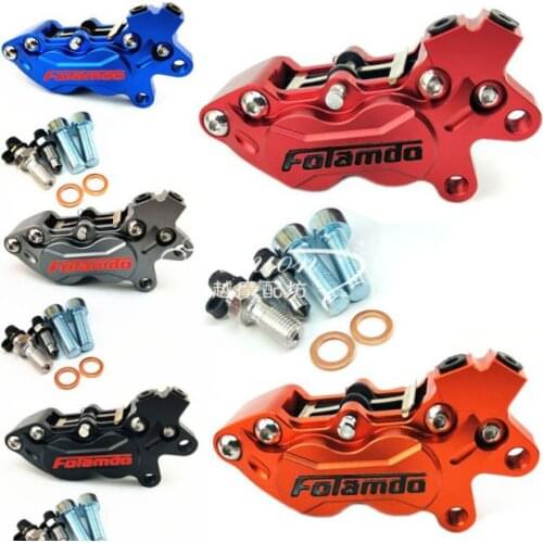 Universal CNC Motorcycle four piston fraodo F101 caliper rear brake 9mm hole for Honda Yamaha Suzuki Kawasaki ktm Dirt bikes