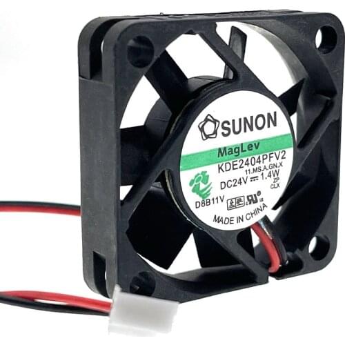 24V Fan KDE2404PFV2 40mm 4cm Mini Micro Cooling Fan, For SUNON 4010 1.4W 2pin High Speed Cooler