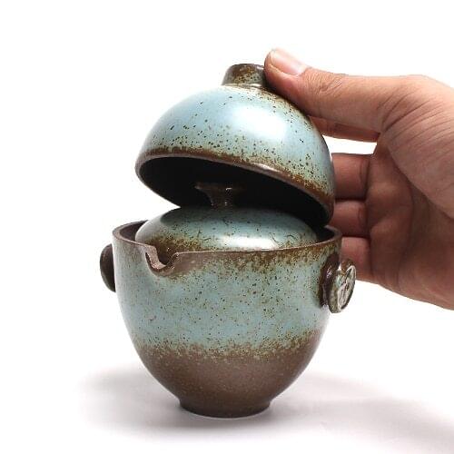 Japanese ceramic teapot gaiwan tea cups chinese teasets portable travel tea sets with travel bag kungfu tea set