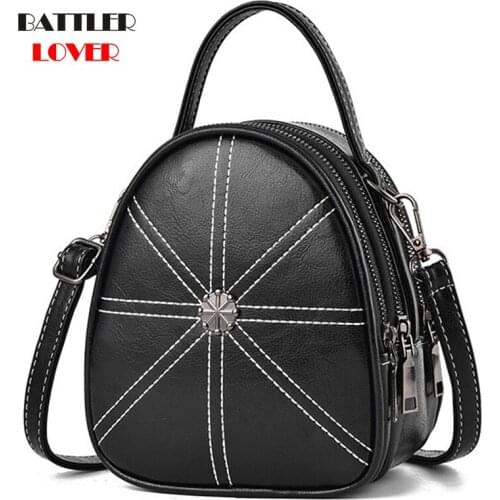 Women New Genuine Leather Handbags High Quality Shoulder Totes Bag For Female Thread Solid Design Crossbody Purse Ladies Classic