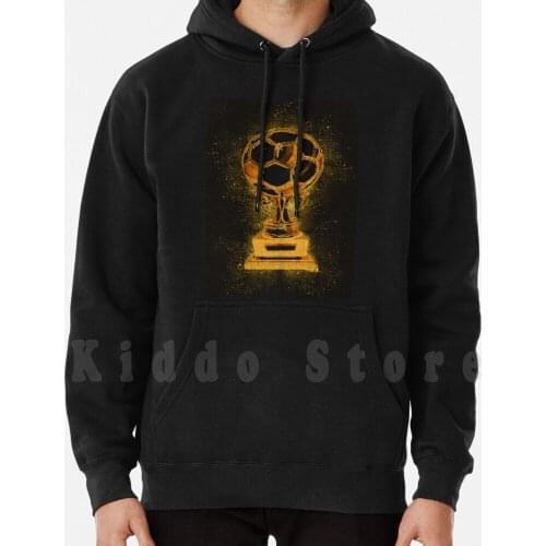 Gold Abstract Football Trophy Artwork For All The True Soccer Fans Hoodies Long Sleeve Football Europe Winner