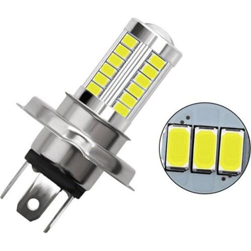 1Pc H4 LED Lamp Car Headlight 33 SMD 5630 5730 Light Bulb Auto Automobile Fog Light