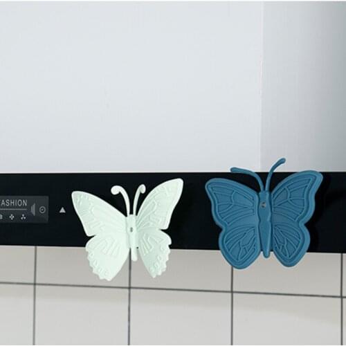 2 PCS Silicone Oven Mitts with Butterfly Shape Mini Style Food-Grade Silicone Heat-Resistant Washable for Kitchen UD88
