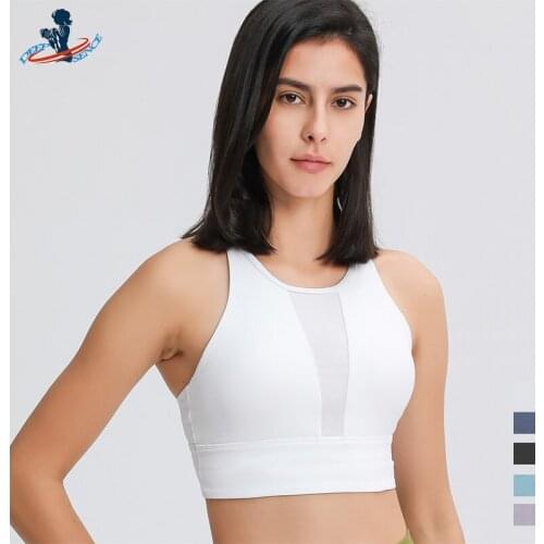 DEEPSENCE 2021 Womens Yoga Sexy Underwear Gym Fitness Crop Top Athletic Brassiere Lingerie Female Sports Bra Without Bones