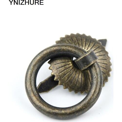 30pcs 23*39mm Retro Metal Kitchen Drawer Cabinet Mini Furniture Knobs Hardware Cupboard Ceramic tea pot handle