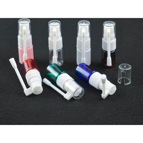 5ML Nasal Spray Bottle Direct Injection Sprayer PET Plastic Atomizer Empty Cosmetic Spray Refillable Bottle
