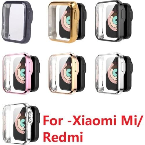 Anti-scratch TPU Watch Case Screen Protective Cover Protector for -Xiaomi Mi Watch Lite Redmi Watch Smart Watch Accessories