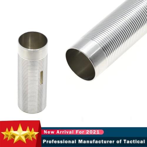 Stainless Steel Plasma Polishing 100% 80% Cylinder for Airsoft AEG Gearboxes Smooth Inner Wall Full Flow Paintball Accessories