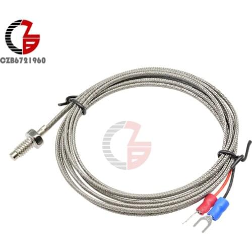 2M 200cm 0-800C K Type Thermocouple Control Temperature Controller Sensor Probe for Hospitality Catering Equipment Toaster Oven