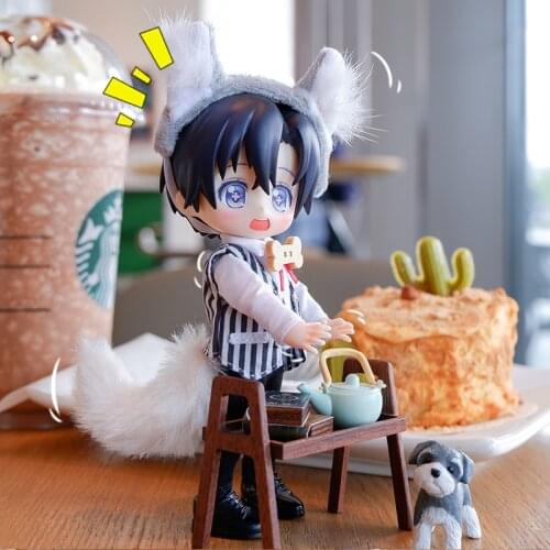 OB11 baby suit baby dog suit tail Molly 1/12 BJD GSC body9 doll clothes suit doll accessories