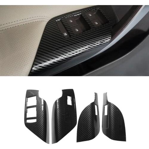 For Buick Regal 2009 - 2016 For Opel Insignia MK1 ABS Carbon Texture Car Interior Door Window Switch Control Panel Cover Trim