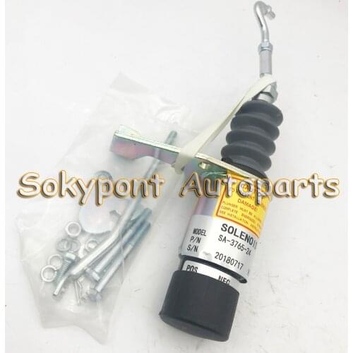 24V SA-3765-24 RSV 1751 Fuel Shutdown Solenoid Valve left mounted 1pc