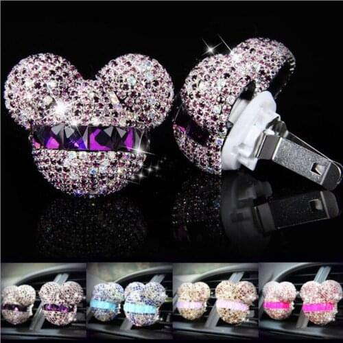 Crystal Diamond Car Styling Air Freshener Auto Smell Flavoring Car Perfume Diffuser Automotive Fragrance Accessorie For Women