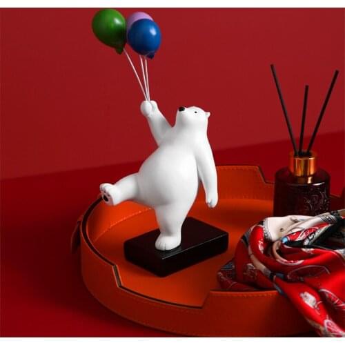 Creative balloon bear office home accessories TV cabinet desk wine cabinet decoration childrens room tableware