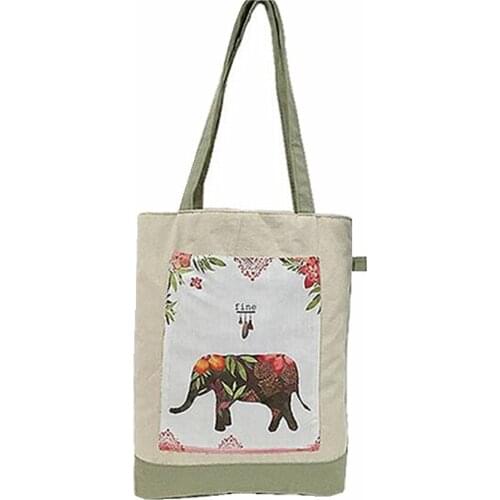 M511 Fashion Women Shoulder Bag Cotton Fabric Handbag Small Fresh Large Shopping Bag Women Girl Gift Wholesale