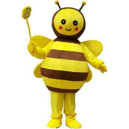 Cute Bee Mascot Costume Furry Fursuit Cosplay Suit Fancy Party Game Dress Up Clothing Carnival for Festival