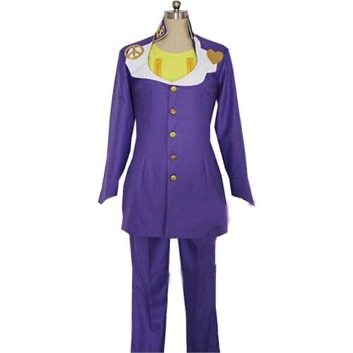 2020 Newest Japanese Anime JoJos Bizarre Adventure Higashikata Josuke Cosplay Costume Christmas Halloween Party Birthday