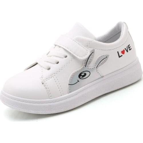 2019 spring and autumn new childrens casual shoes fashion girls soft sole shoes white shoes