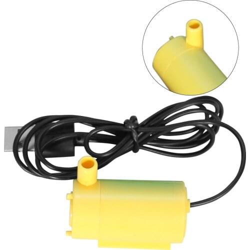 Micro Submerged Pump 120-180L/H DC 5V USB Mini Aquarium Suction Pump Plastic Mute Submersible Water Fountain Motor Pump