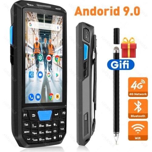 Rugged Industrial PDA Barcode Android 8.1 Mobile phone with 1d laser 2D QR Scanner Reader Handheld Data collector Terminal PDA