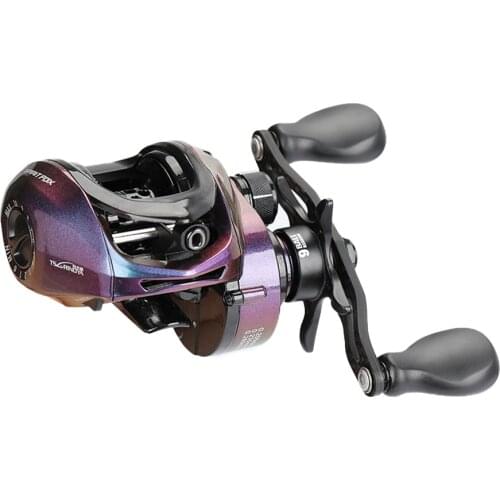TSURINOYA Baitcasting Fishing Reel Ultra Lightweight with 8+1 Stainless Steel Bearings, 6.6:1 Gear Ratio and 13.2lbs Drag Power
