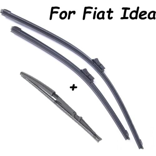 Front & Rear Wiper Blades For Fiat Idea From 2008 2009 2010 2011 2012 2013 Years Windscreen Wiper Wholesale Car Accessories