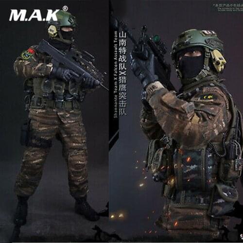 In Stock 1/6 FLAGSET FS73026 PAP Shannante Team X Falcan Assault Camouflage suit Clothes Fit 12" Figure action body