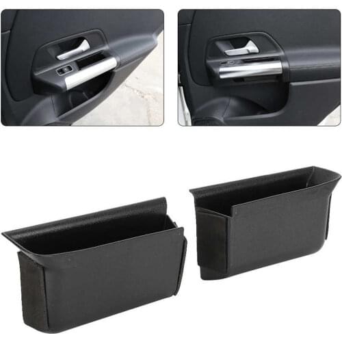 2Pcs ABS Rear Door Handle Storage Box Fit for Mercedes-Benz B GLB Class W247 X247 2020 ABS Car Interior Decor Automobiles