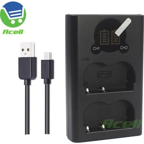 BP-511A LCD Dual Battery Charger For Canon EOS 300D 50D 40D 30D 20D 10D 5D PowerShot G6 G5 G3 G2 G1 Pro1 Pro90 IS Replace CB-5L