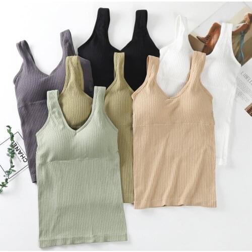 Y2K Clothes Beautiful Back Straps Wrapped Chest Womens Bra Tube Top V Neck Vest Sports Underwear Women Long T Shirts and Tanks