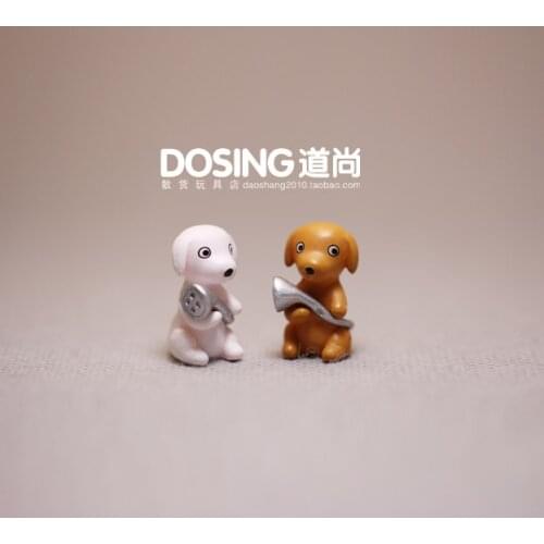 Animal Little Pet Dog Model Ornaments Cute Small Bath Puppy Fairy Garden Miniature Accessories Decor Action Figure Figurine Toys