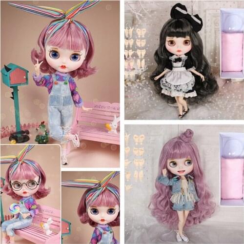 1/6 Scale Makeup Blyth 30cm Princess Dress Up Doll With Clothes Wig Full Set 19 Joint Body Girl DIY Toys Vinyl Simulation Model