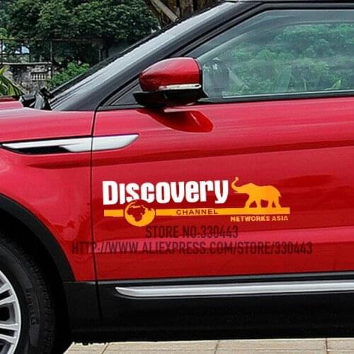 10 Pairs DISCOVERY Sticker on Car Door sticker reflective sticker Car decal