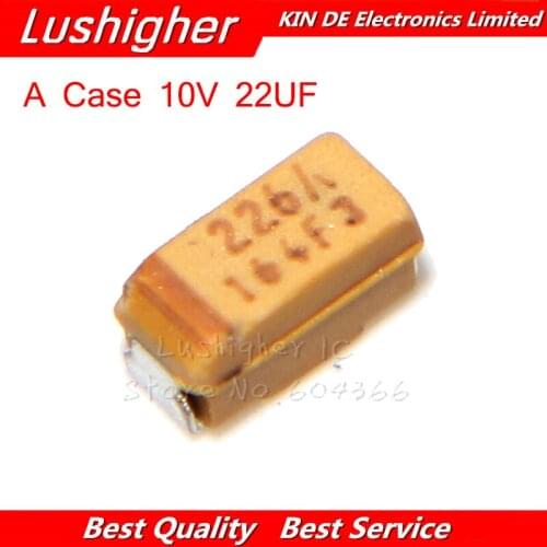 20pcs Type A Case 10V 22UF SMD 226A 1206 10% Tantalum Capacitor