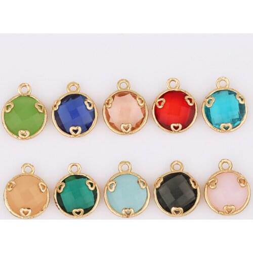 WHSOK 50Pcs 12*15MM Earrings Pendants/Jewelry Accessories/Round Shape/Hand Made/DIY Making/Jewelry Findings & Components