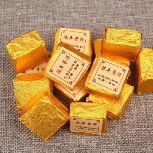 6A China Yunnan Pu'er Tea The Original Small Gold Brick Pu-erh Tea For More Than 15 Years Healthy And Green Good For Care