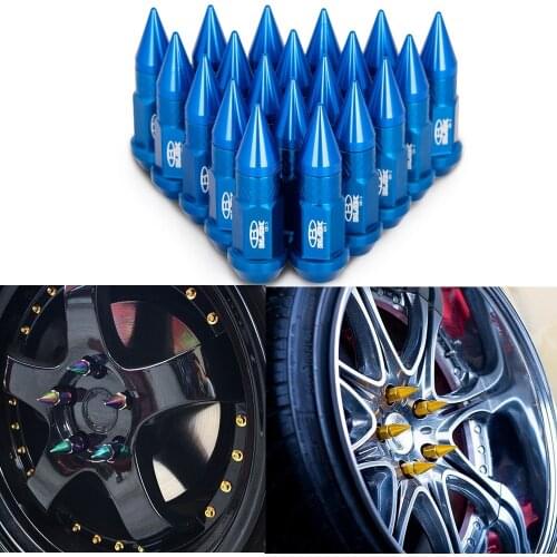 Blox 20Pcs M12x1.25 / M12X1.5 Racing Aluminium alloy Wheel Lug Nut Screw Spikes Wheel Nuts Style AF-BLOX750DJT