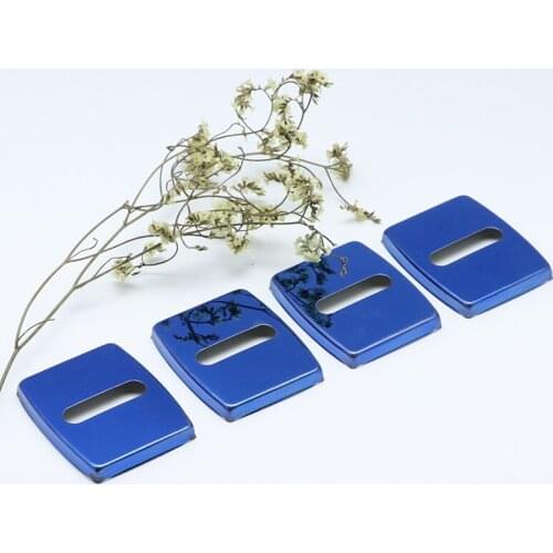 For BMW 7 series E63 F12 G32 before 2014 Excellent Stainless Steel Door Lock Buckle Protective Cover Auto Case Car Styling