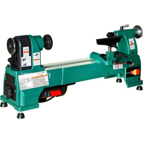 H0624 Electric Woodworking Lathe Household 10 Inch Speed-regulating Lathe Wooden Crafts Processing Woodworking Lathe 220V 750W