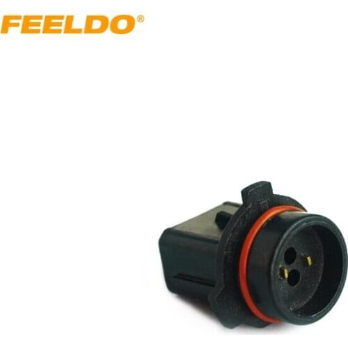 FEELDO 2PCS Car P13W LED Bulb Socket Fog Daytime Running Light Harness Wire Plug Connector #AM1117