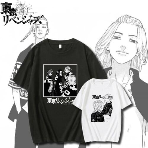 Japanese Anime Tokyo Revengers Women T-Shirt Fun Kawaii Harajuku Manga Graphic Tees Sano Manjiro Cartoon Unisex Summer Male Tops