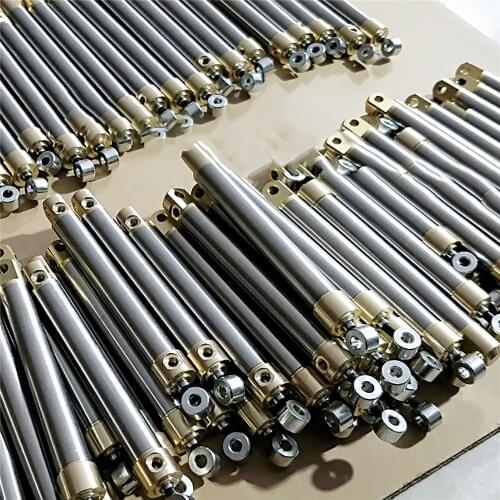 Hydraulic Cylinder Miniature Oil Cylinder 55MM/75MM/90MM Stroke Travel for RC Excavator Bulldozer Miniature Industry