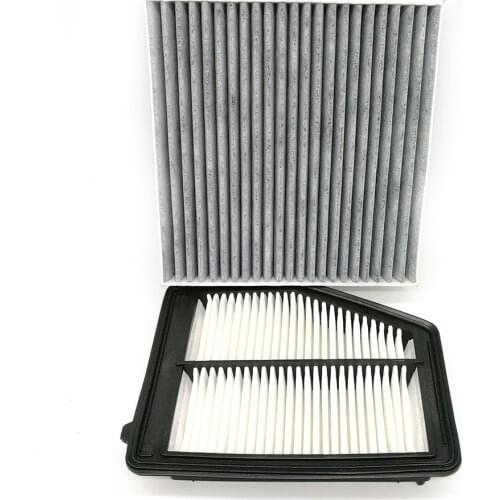 Yubao COMBONew Combo Set Engine & Carbonized Cabin Air Filter For Acura ILX 2013-2015 2.0L Honda Civic 2012-2015 1.8L
